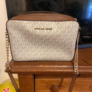 Michael Kors white crossbody